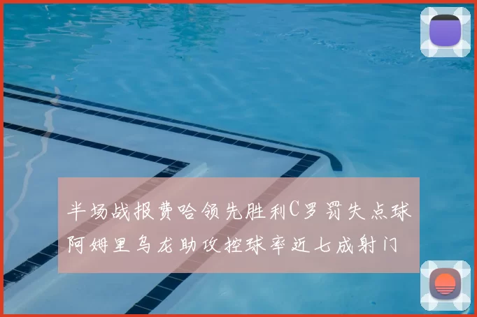 半场战报费哈领先胜利C罗罚失点球阿姆里乌龙助攻控球率近七成射门未果