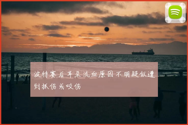 波特赛后耳朵流血原因不明疑似遭到抓伤或咬伤